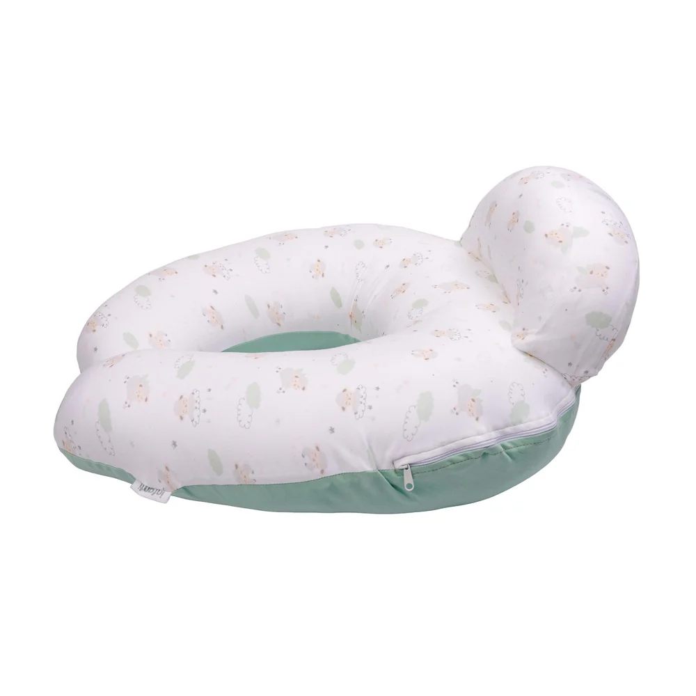 ALMOHADA ERGONÓMICA DE LACTANCIA OVEJAS VERDE INFANTI - 3