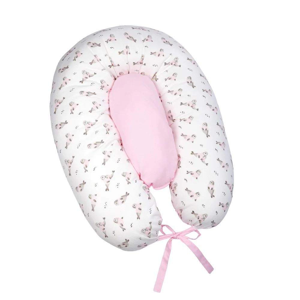 ALMOHADA DE LACTANCIA PRE Y POST NATAL FOCAS ROSADAS INFANTI - 2