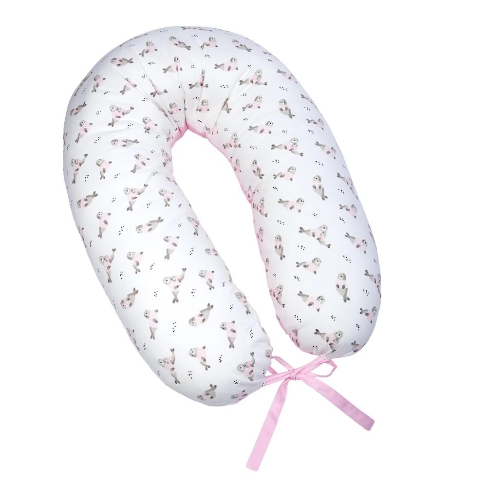 ALMOHADA DE LACTANCIA PRE Y POST NATAL FOCAS ROSADAS INFANTI - 3