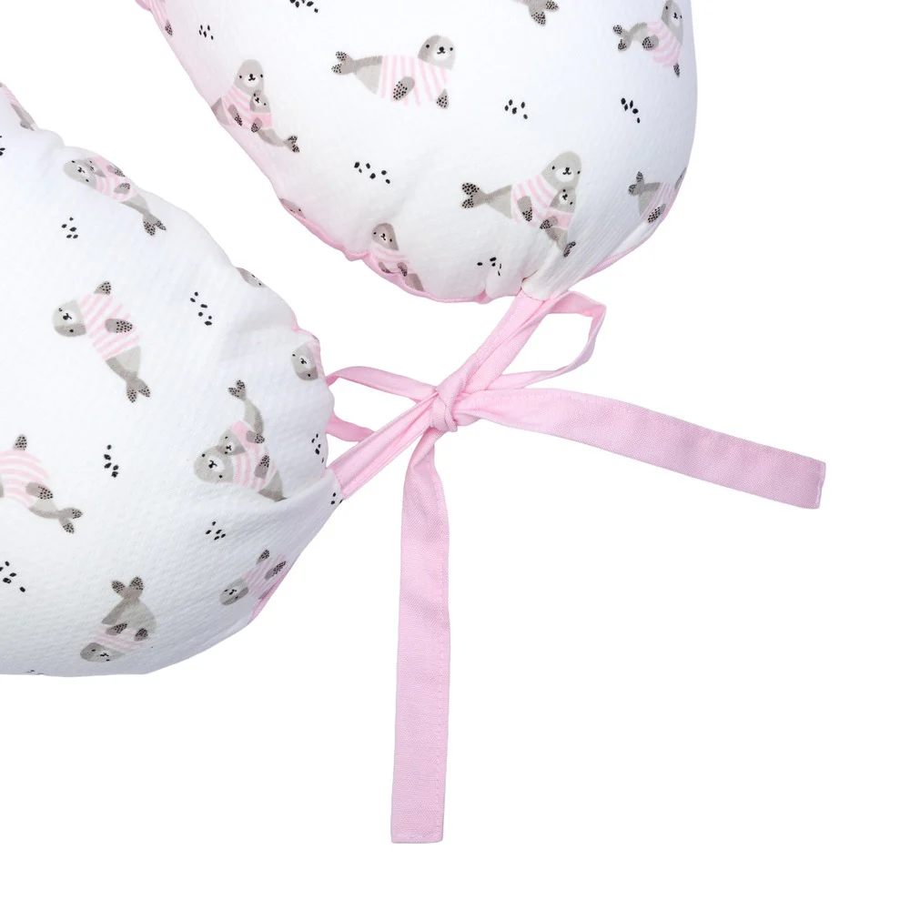 ALMOHADA DE LACTANCIA PRE Y POST NATAL FOCAS ROSADAS INFANTI - 5