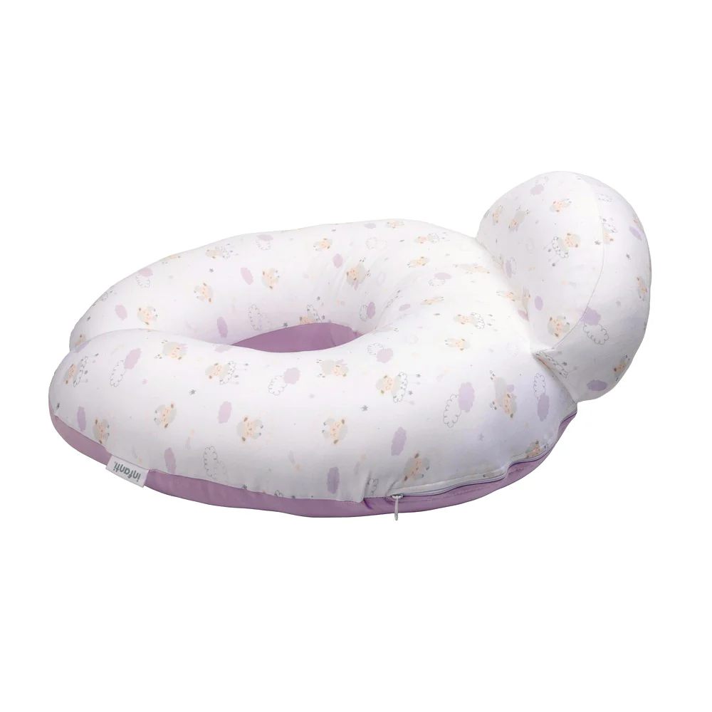 ALMOHADA ERGONÓMICA DE LACTANCIA OVEJAS LILA INFANTI - 2