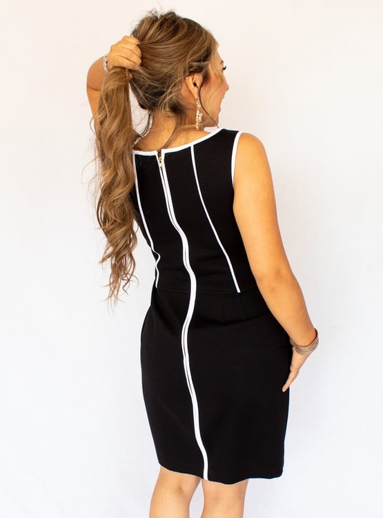 VESTIDO BLACK/WHITE PARA MUJER--LE MAGNIFIQUE - 2
