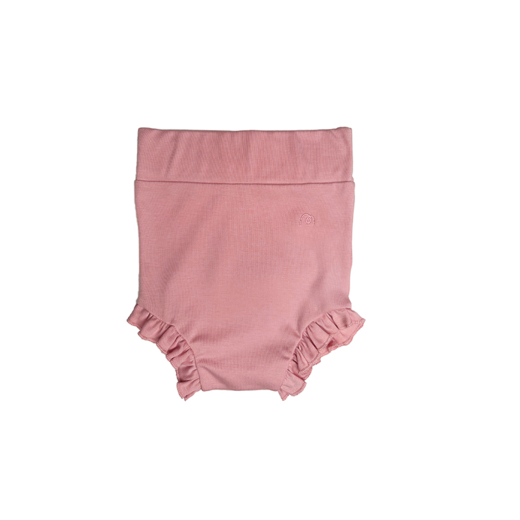 SHORTS ALGODÓN PIMA BEBÉ NIÑA MELLOW BLANCO BOMBACHO ROSA BOBOS - 1