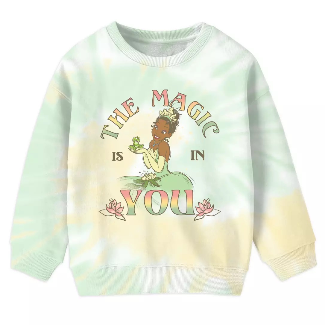POLERA MANGA LARGA NIÑA DISNEY VERDE CLARO TIANA LA PRINCESA Y EL SAPO - 1