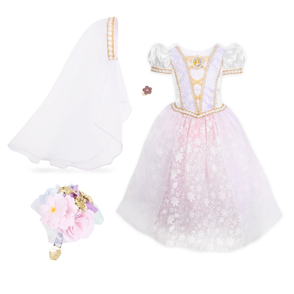 DISFRAZ CAPRI NIÑA DISNEY BLANCO VESTIDO NOVIA RAPUNZEL - 1