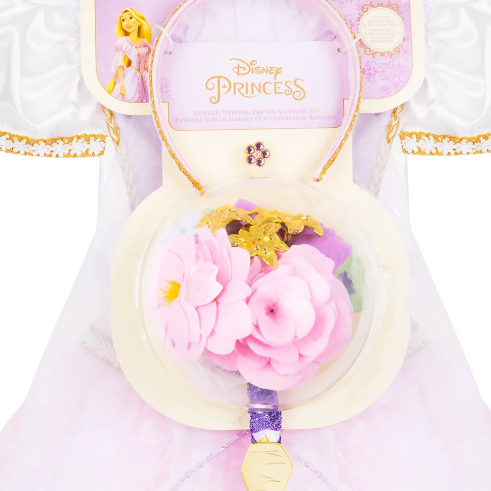 DISFRAZ CAPRI NIÑA DISNEY BLANCO VESTIDO NOVIA RAPUNZEL - 3