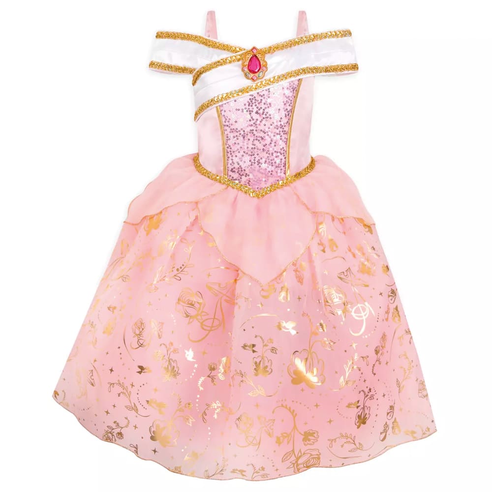 DISFRAZ NIÑA DISNEY ROBLE CLARO PRINCESA AURORA LA BELLA DURMIENTE - 1