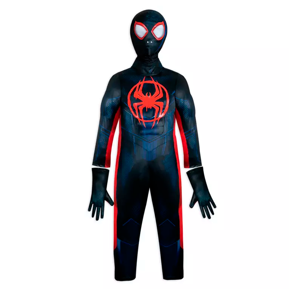 DISFRAZ NIÑO DISNEY NEGRO BRILLANTE SPIDER-MAN MILES MORALES : A TRAVÉS DEL SPIDER-VERSE - 2