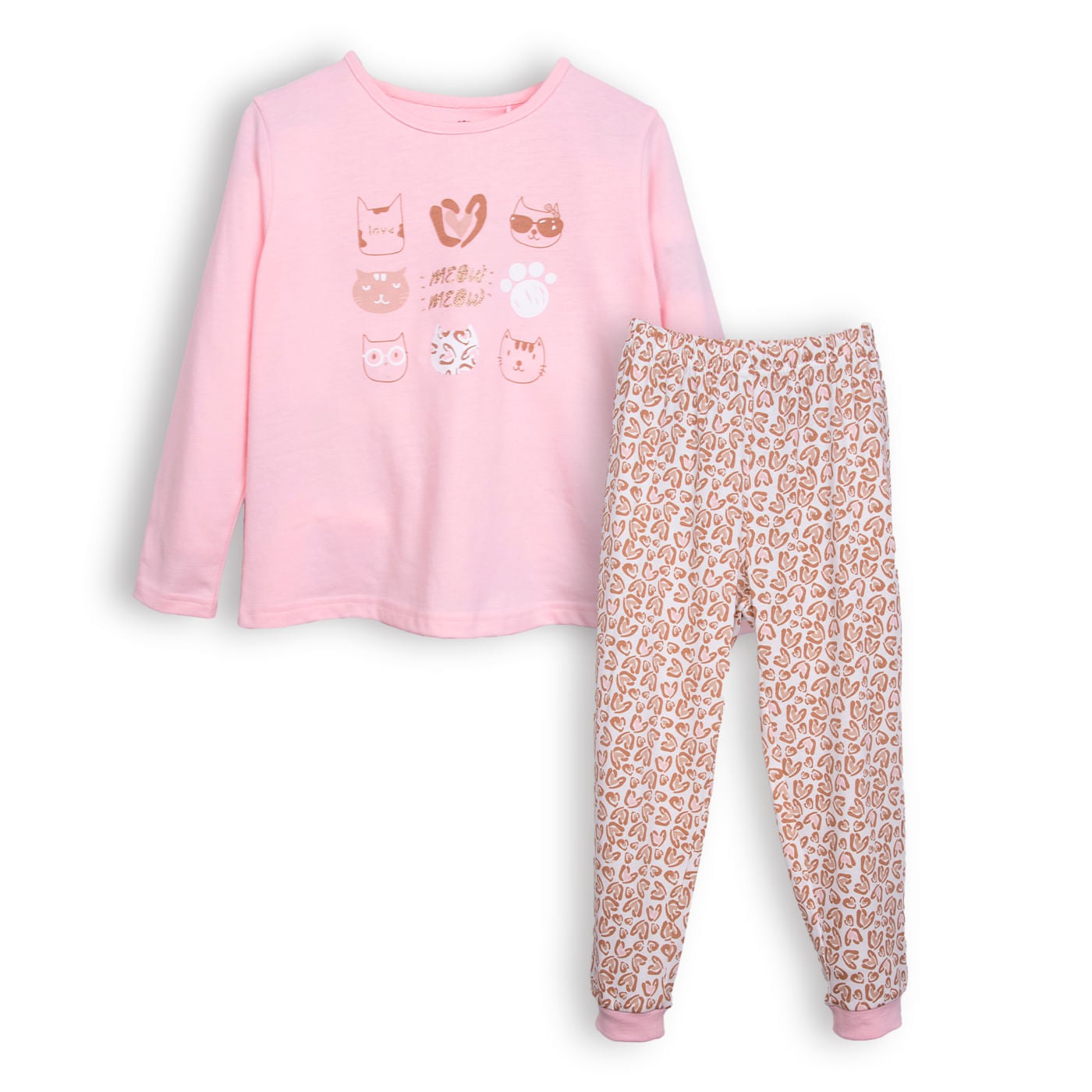 PIJAMA NIÑA ROSADO - 1