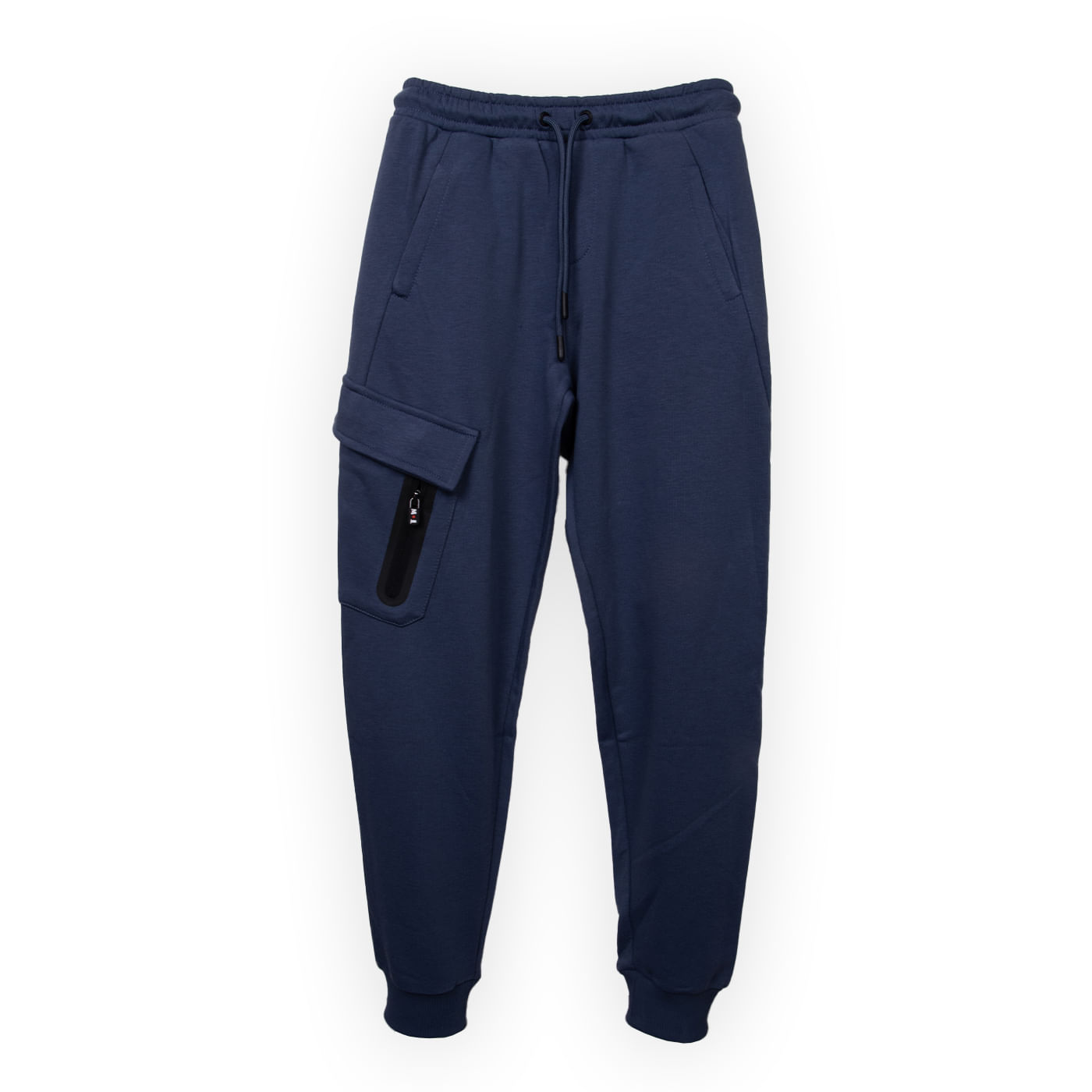 PANTALÓN BUZO NIÑO AZUL - 1