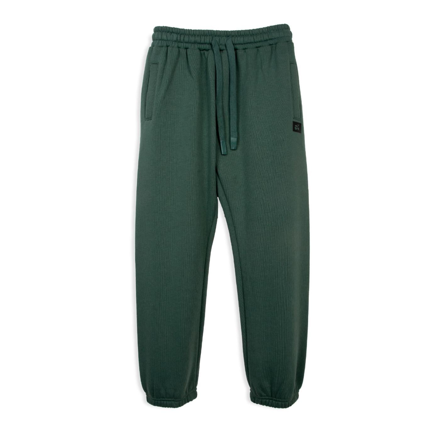 PANTALÓN BUZO NIÑO VERDE TALLA 6 - 1