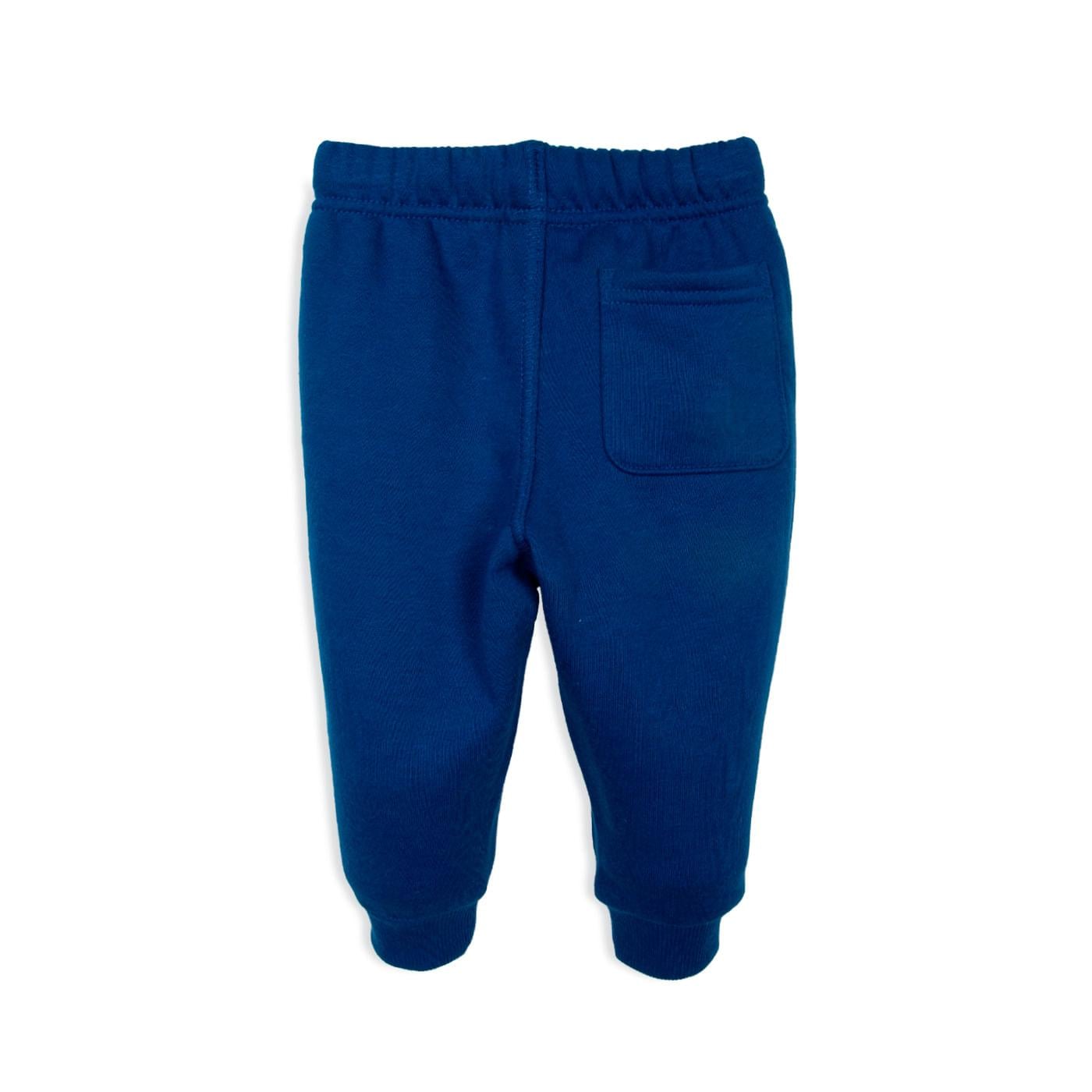PANTALÓN BUZO BEBÉ NIÑO AZUL MARINO TALLA 3M - 2