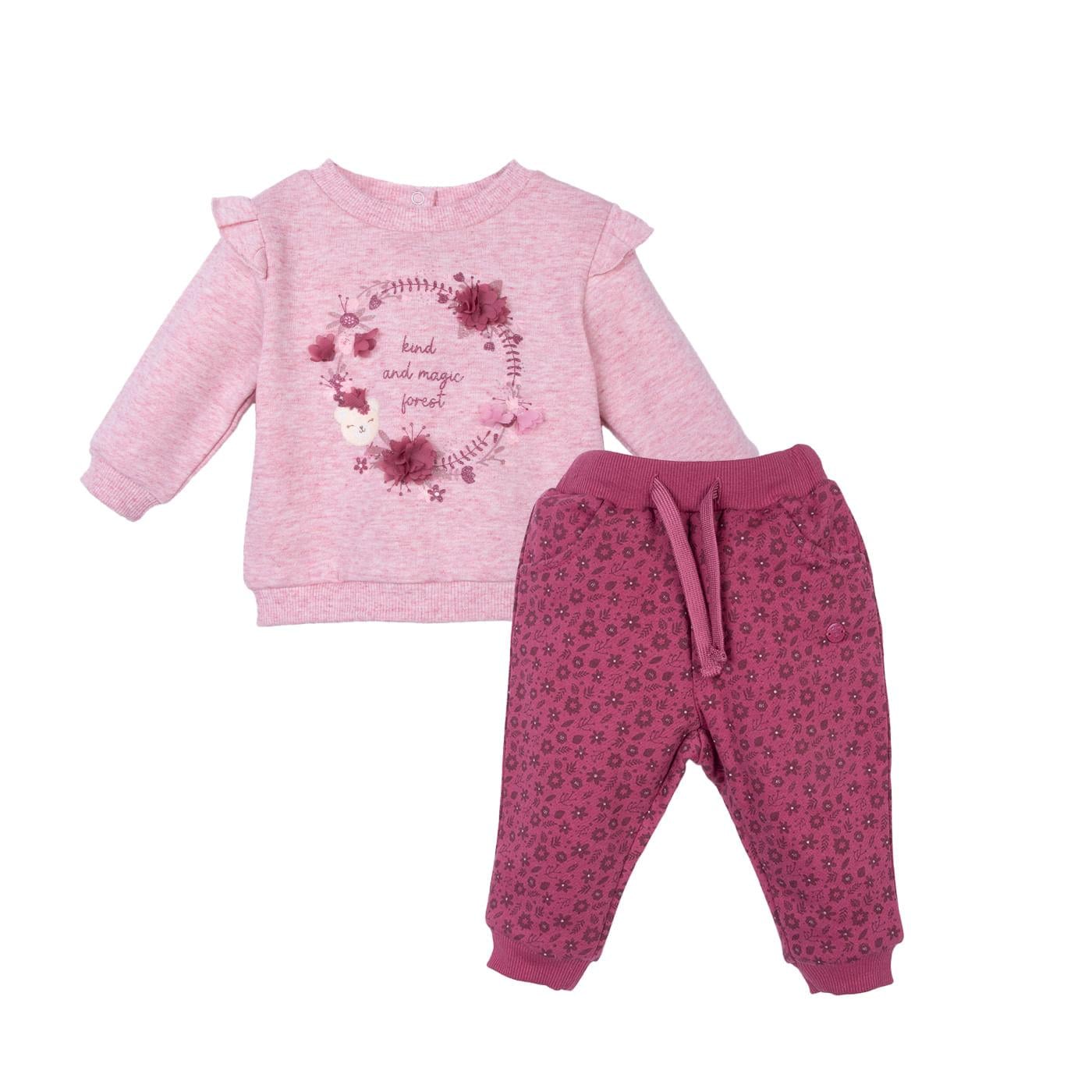 BUZO BEBÉ NIÑA CIRUELA TALLA 4 - 1