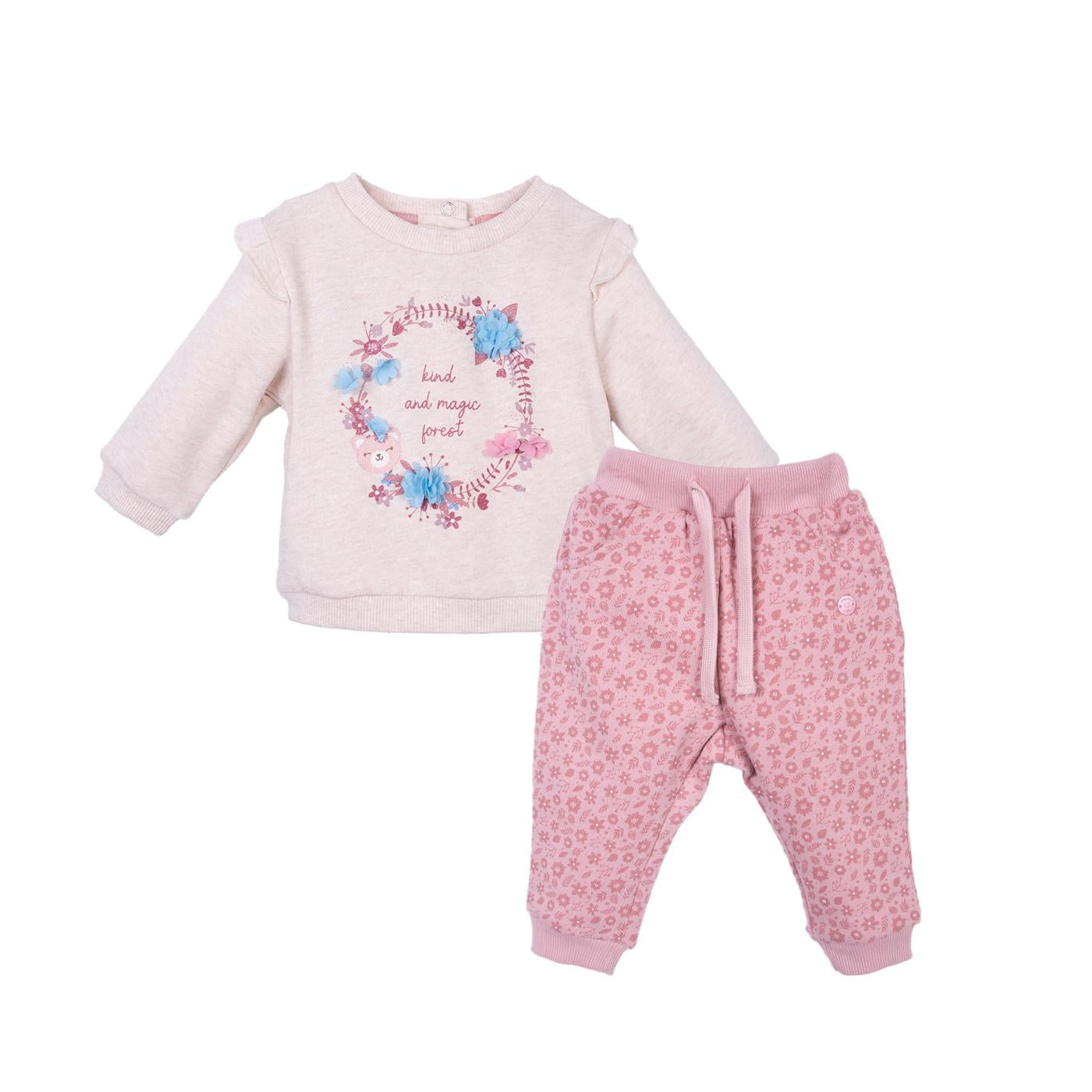 BUZO BEBÉ NIÑA PALO ROSA TALLA 3M - 1