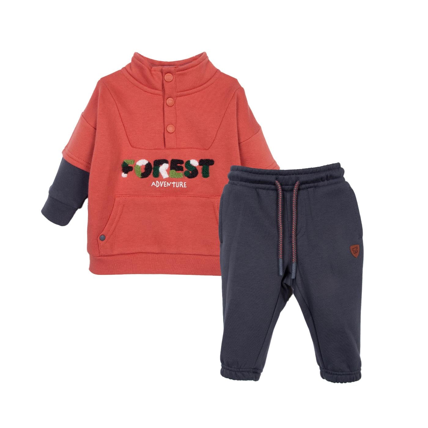 BUZO BEBÉ NIÑO NARANJO TALLA 3M - 1