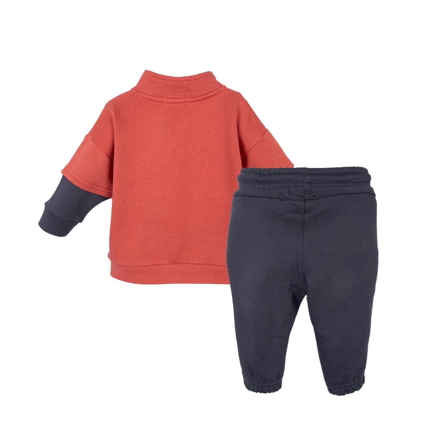 BUZO BEBÉ NIÑO NARANJO TALLA 3M - 2