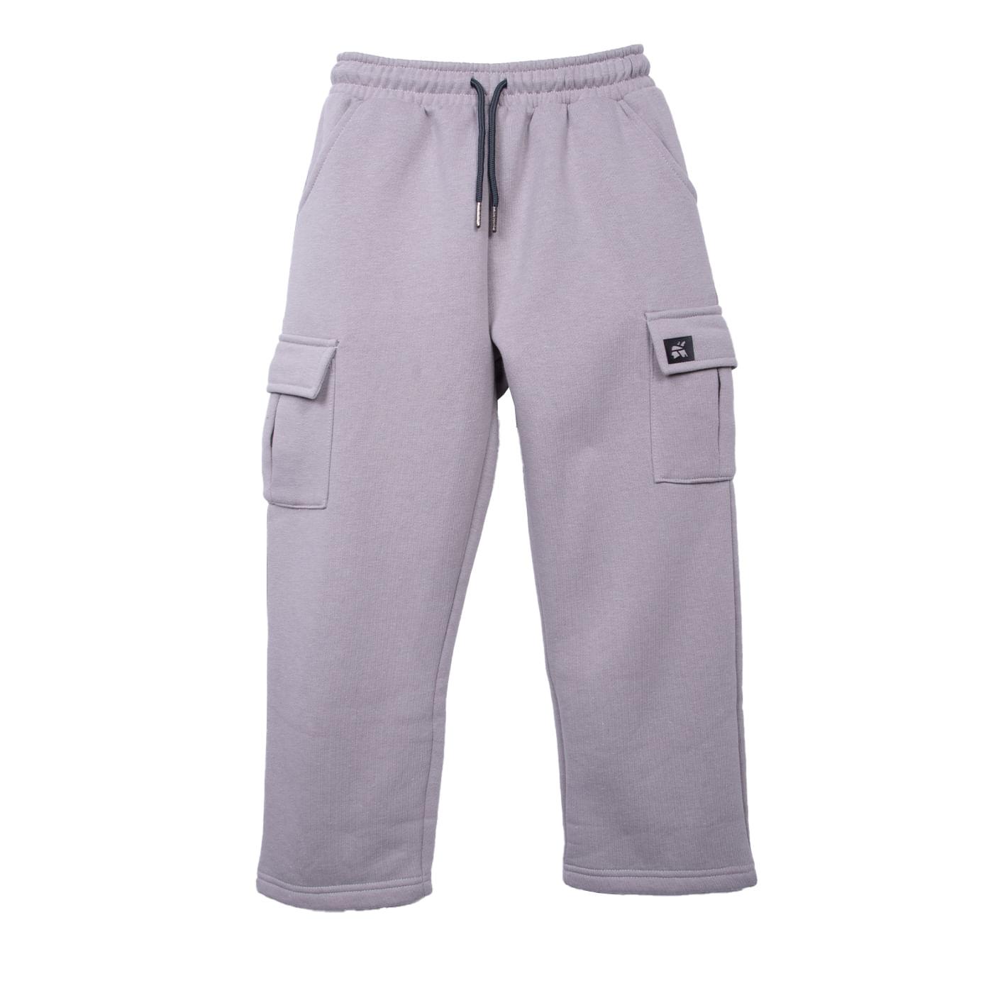 PANTALÓN BUZO NIÑO TAUPE TALLA 8 - 1