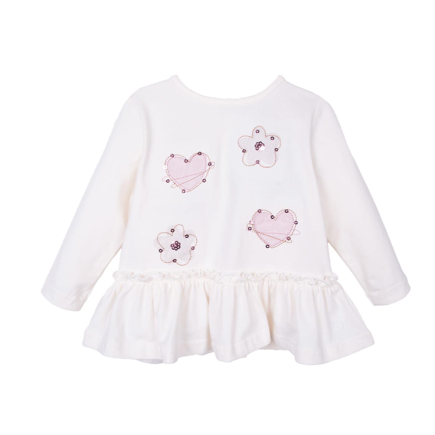 POLO BEBÉ NIÑA CRUDO TALLA 18M - 1