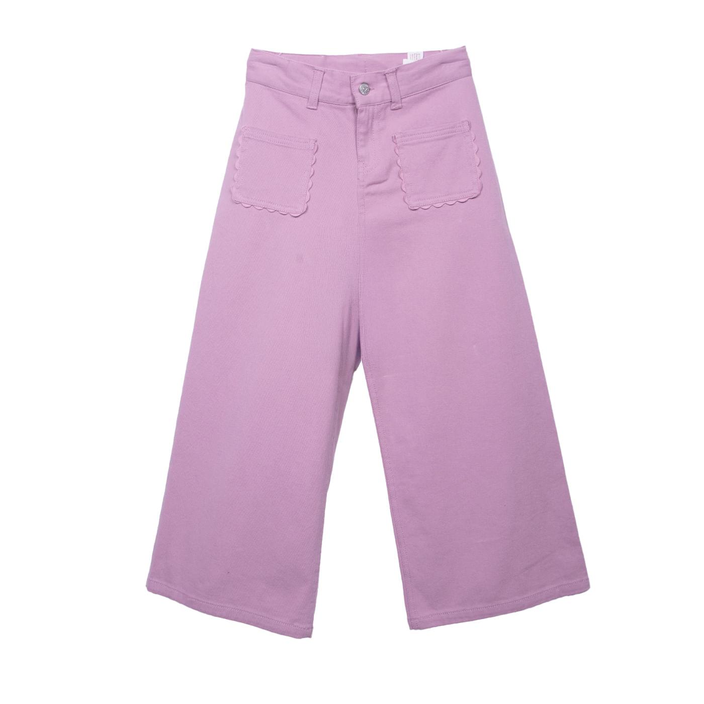 PANTALÓN NIÑA MALVA TALLA 2 - 1