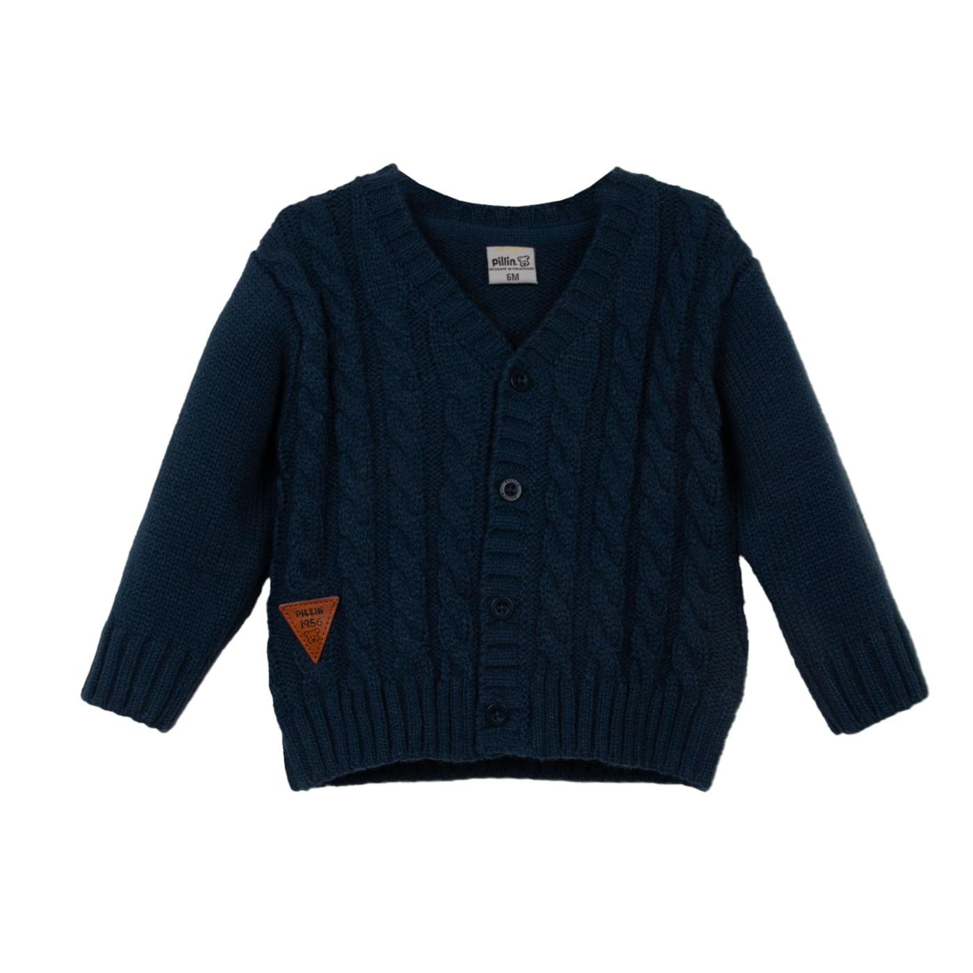 CHOMPA BEBÉ NIÑO AZUL MARINO TALLA 18M - 1