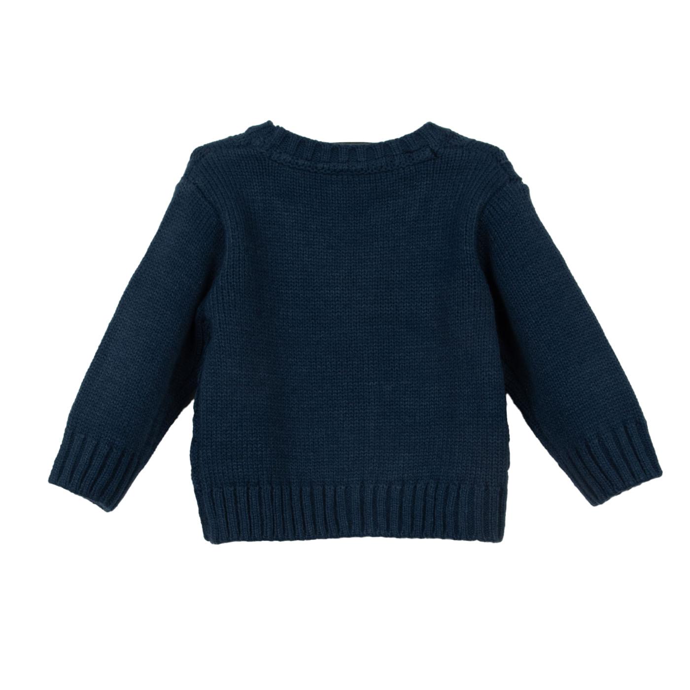 CHOMPA BEBÉ NIÑO AZUL MARINO TALLA 18M - 3