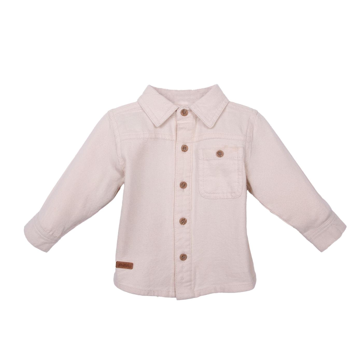 CAMISA BEBÉ NIÑO CRUDO TALLA 9M - 1