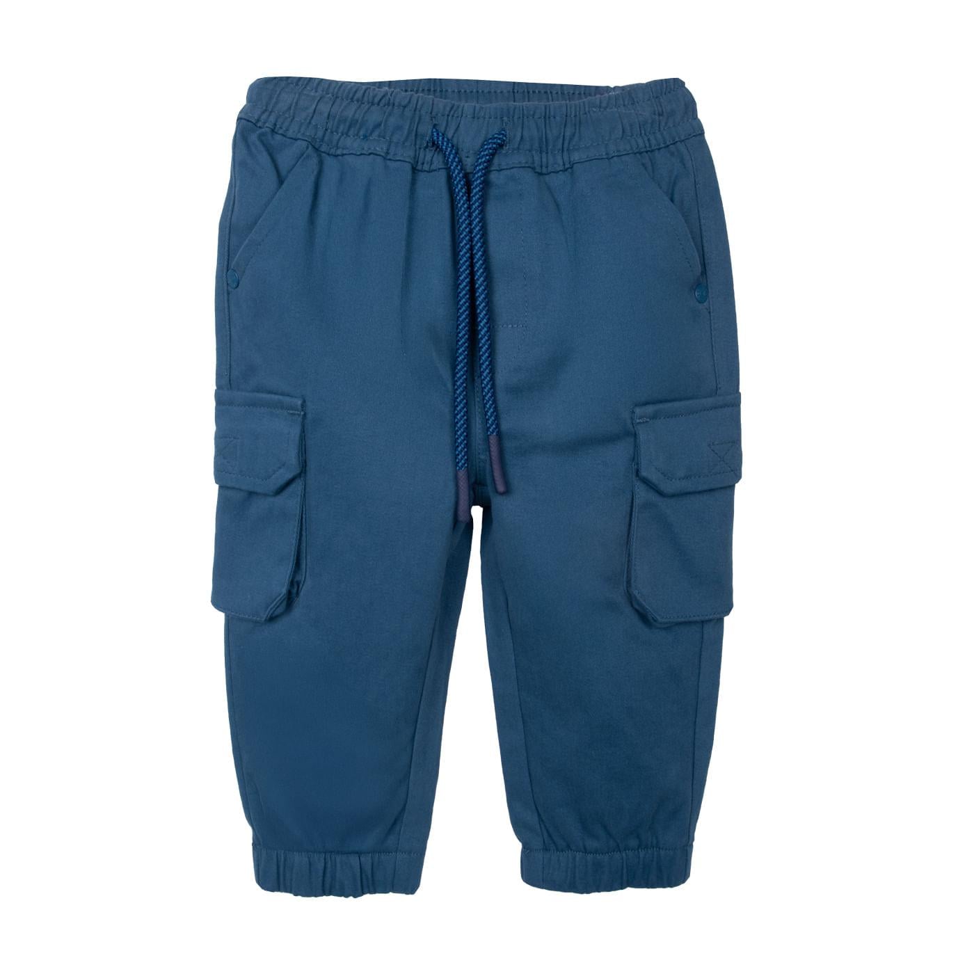 PANTALÓN BEBÉ NIÑO AZUL TALLA 9M - 1
