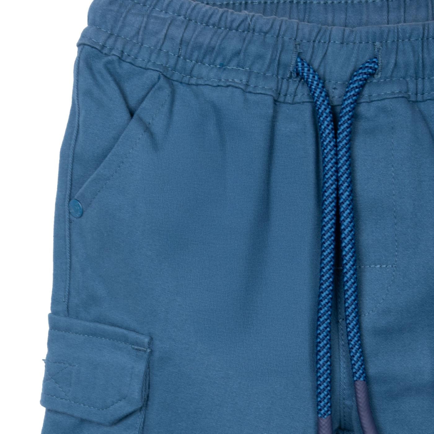 PANTALÓN BEBÉ NIÑO AZUL TALLA 9M - 3