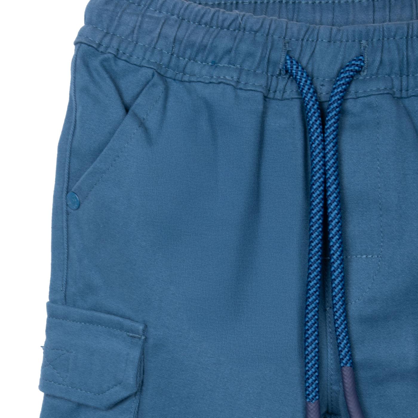 PANTALÓN BEBÉ NIÑO AZUL TALLA 9M - 3