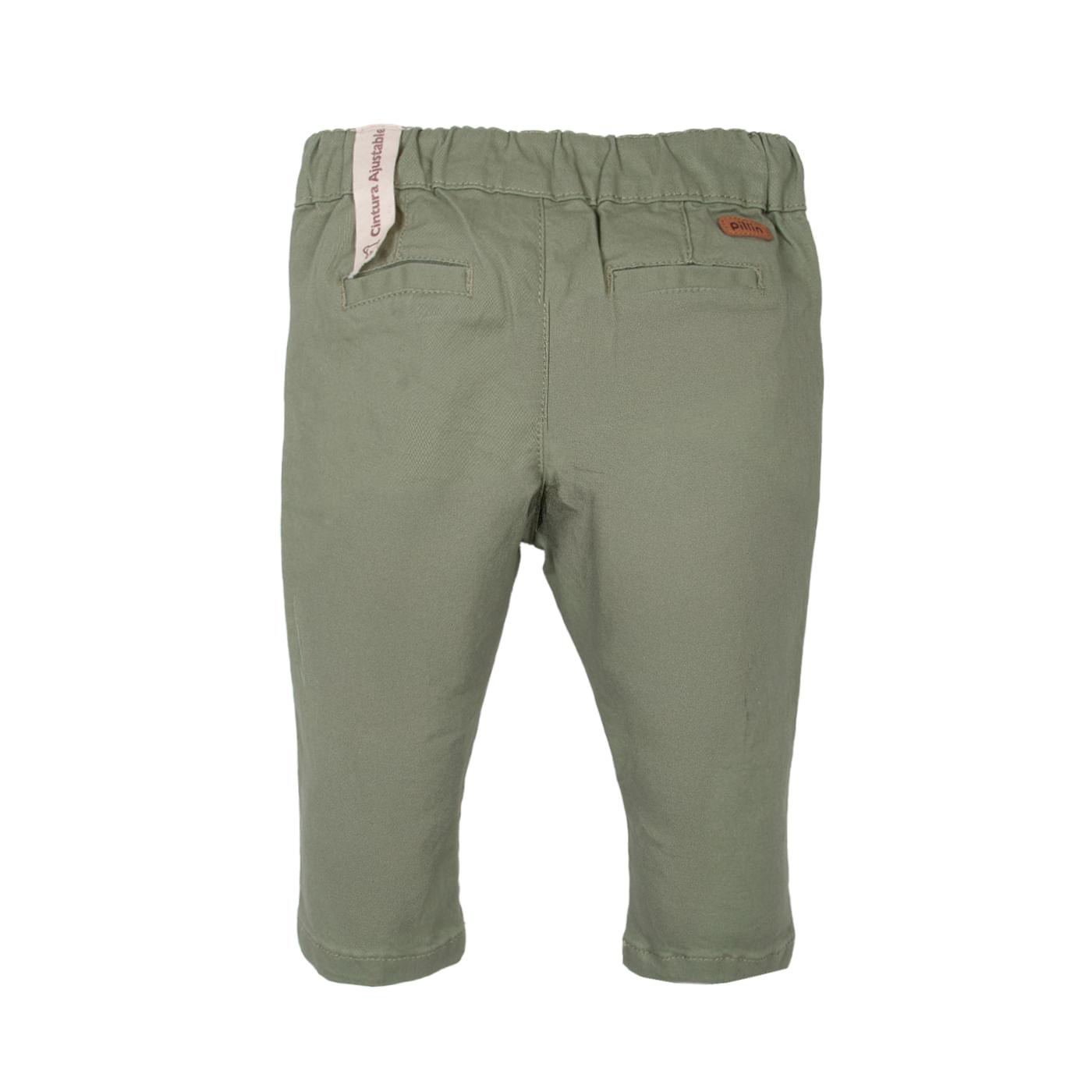 PANTALÓN BEBÉ NIÑO VERDE TALLA 24M - 2