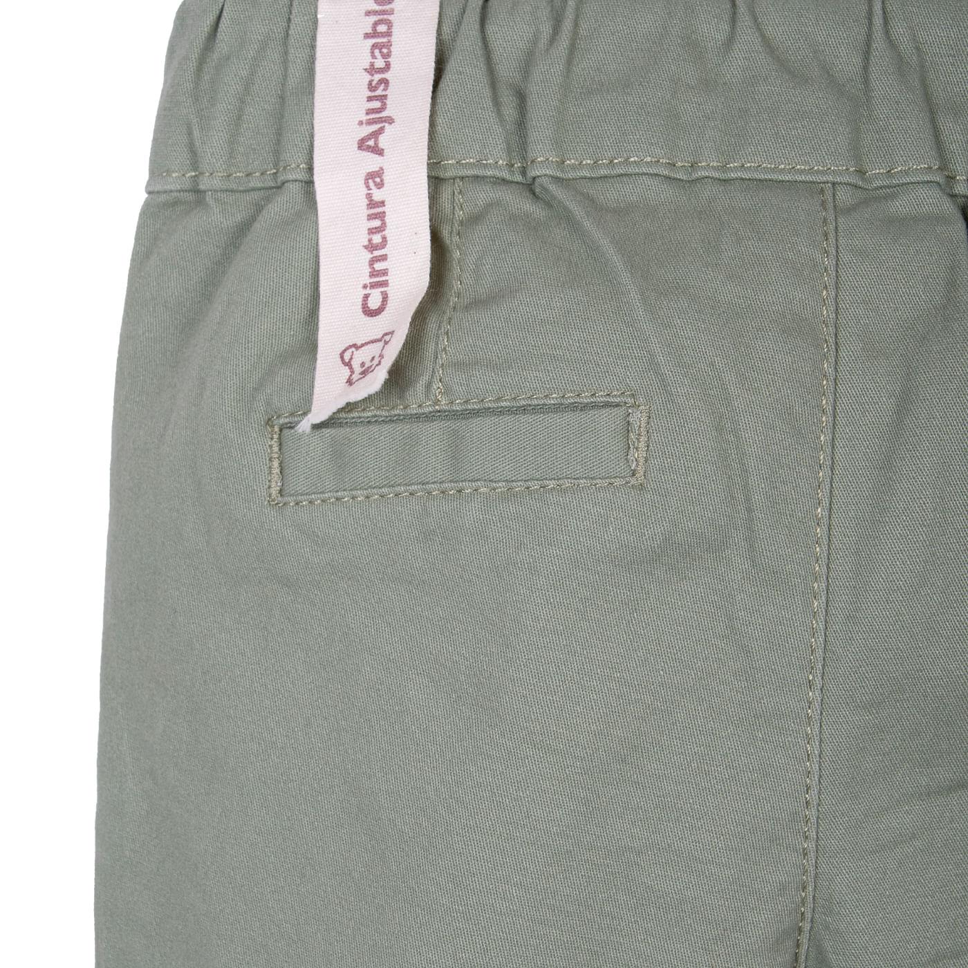 PANTALÓN BEBÉ NIÑO VERDE TALLA 24M - 3