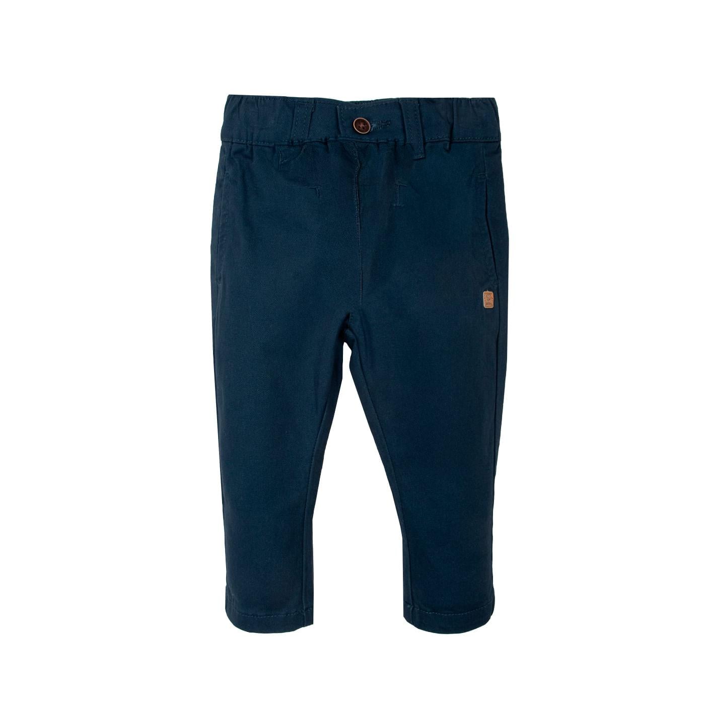 PANTALÓN BEBÉ NIÑO AZUL MARINO TALLA 6M - 1
