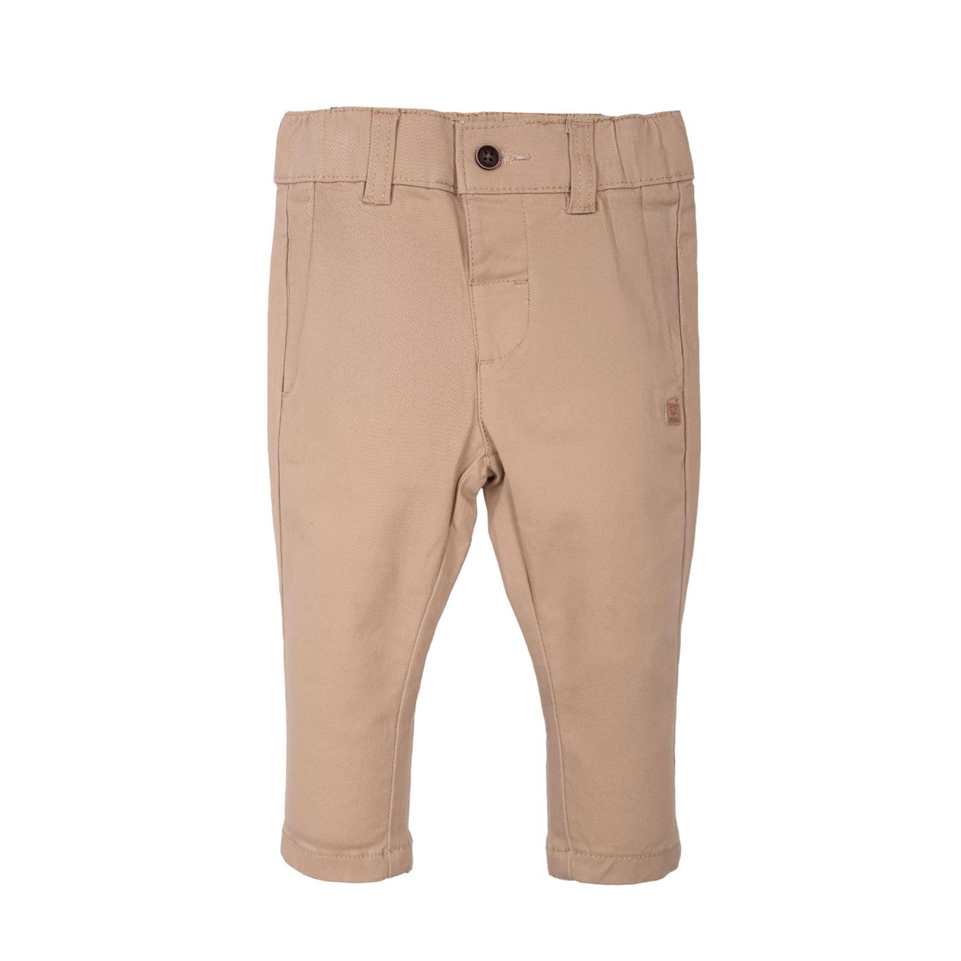 PANTALÓN BEBÉ NIÑO BEIGE TALLA 12M - 1