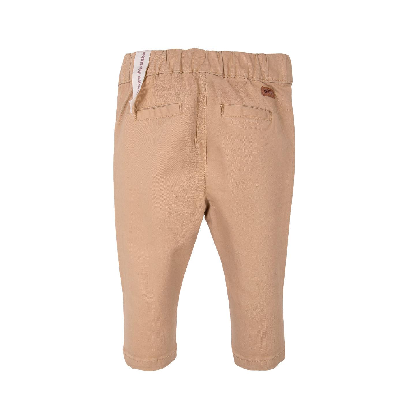 PANTALÓN BEBÉ NIÑO BEIGE TALLA 12M - 2