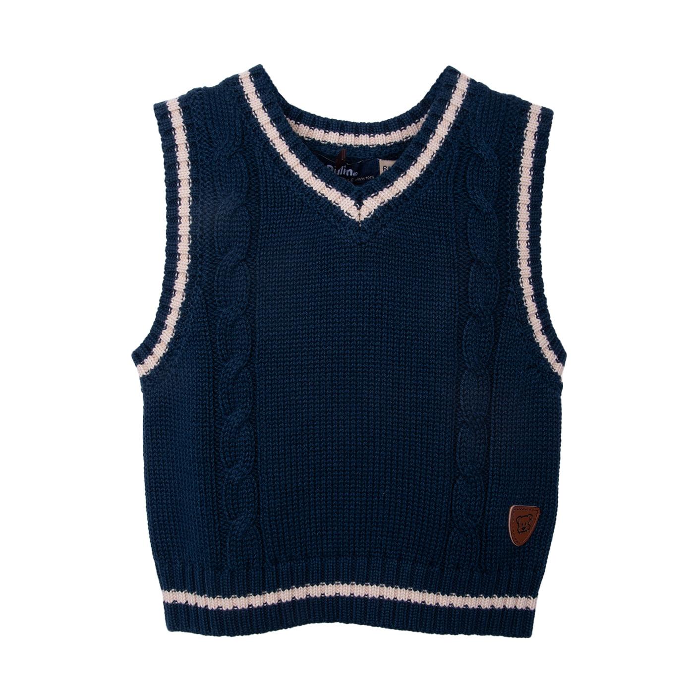 CHOMPA BEBÉ NIÑO AZUL TALLA 3M - 1
