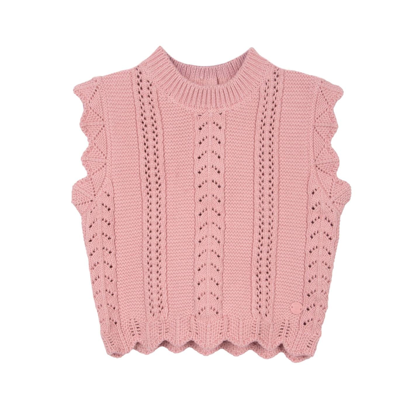 CHOMPA BEBÉ NIÑA PALO ROSA TALLA 9M - 1