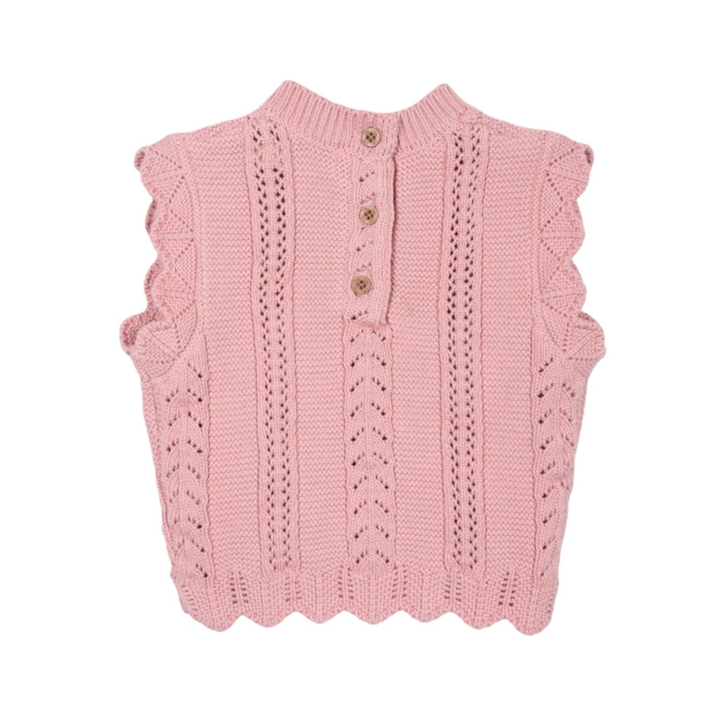 CHOMPA BEBÉ NIÑA PALO ROSA TALLA 9M - 2