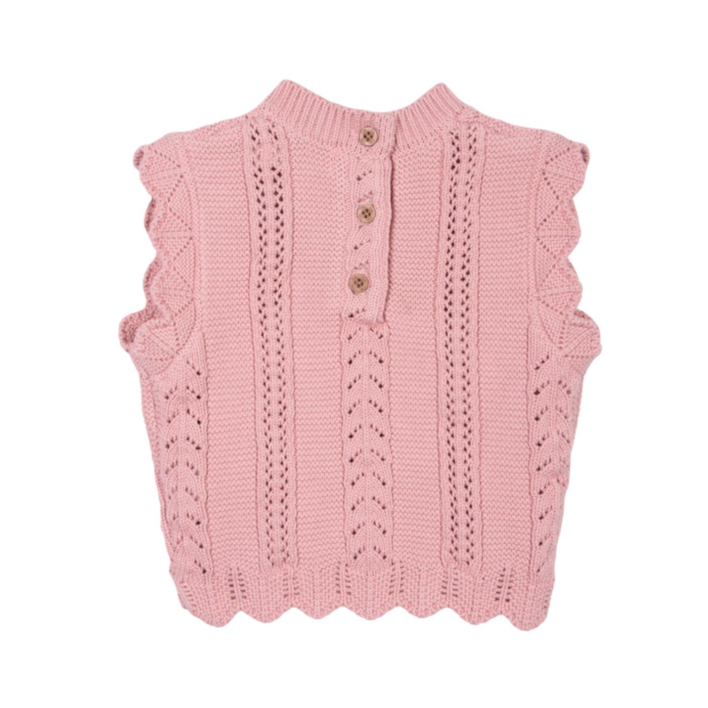 CHOMPA BEBÉ NIÑA PALO ROSA TALLA 9M - 2