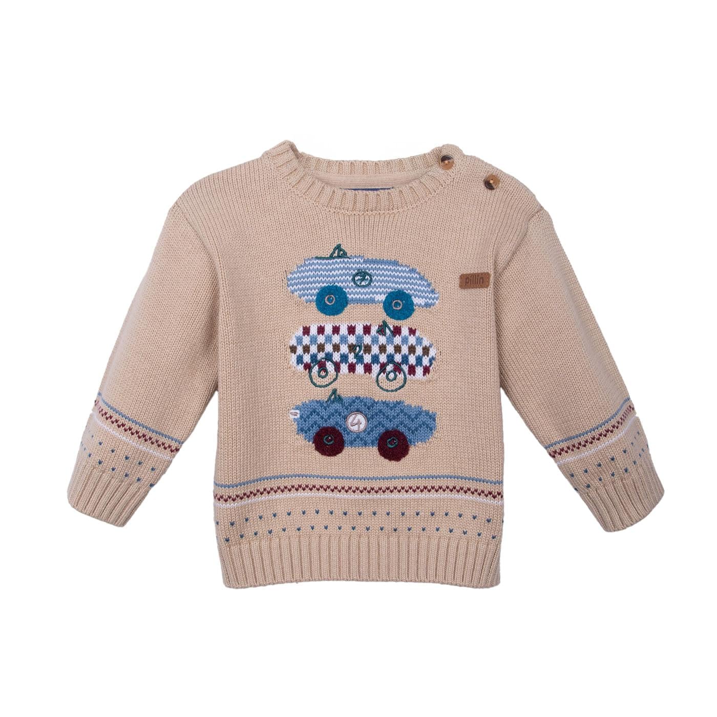 CHOMPA BEBÉ NIÑO ARENA TALLA 12M - 1