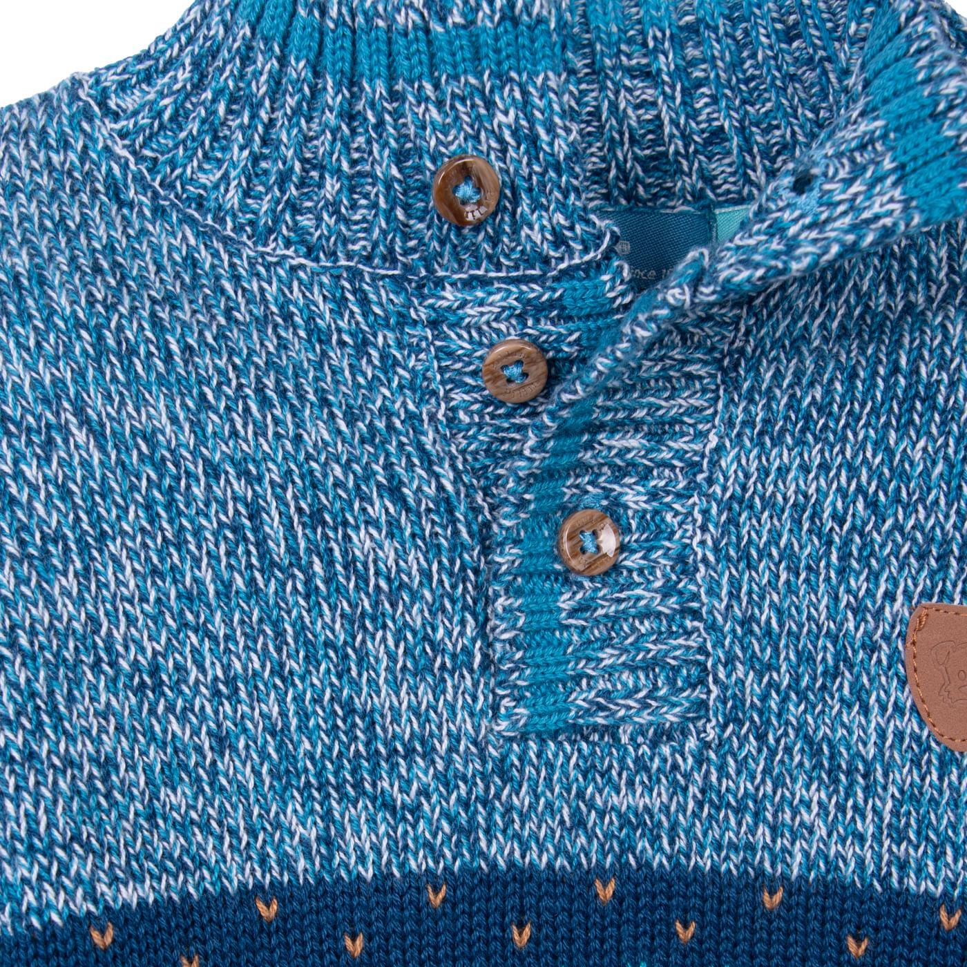 CHOMPA BEBÉ NIÑO AZUL TALLA 4 - 3