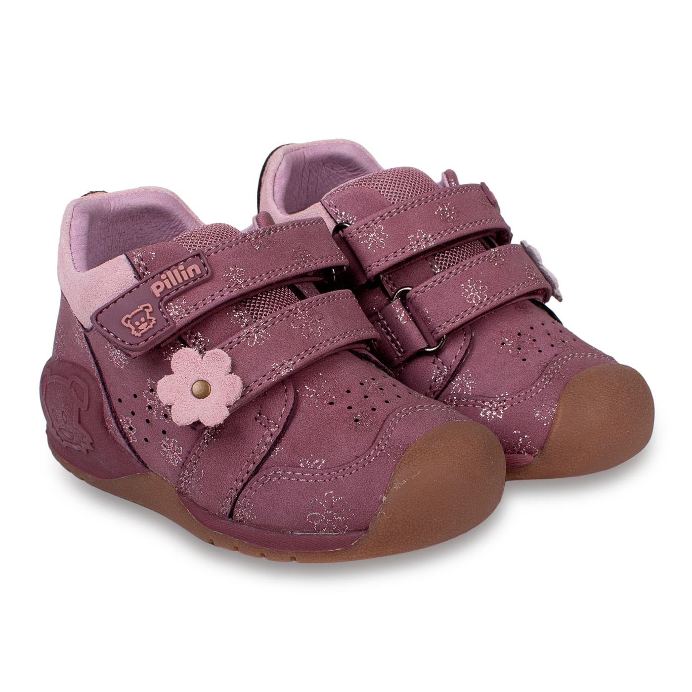 ZAPATO CLÁSICO BEBÉ NIÑA MORADO TALLA 18 - 1
