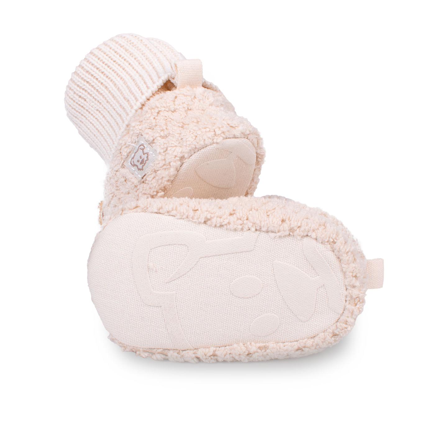PANTUFLA BEBÉS NIÑO BEIGE TALLA 0-3M - 4
