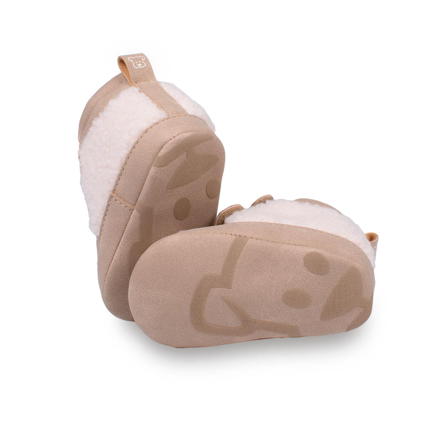 ZAPATILLAS BEBÉS NIÑO BEIGE TALLA 0-3M - 3