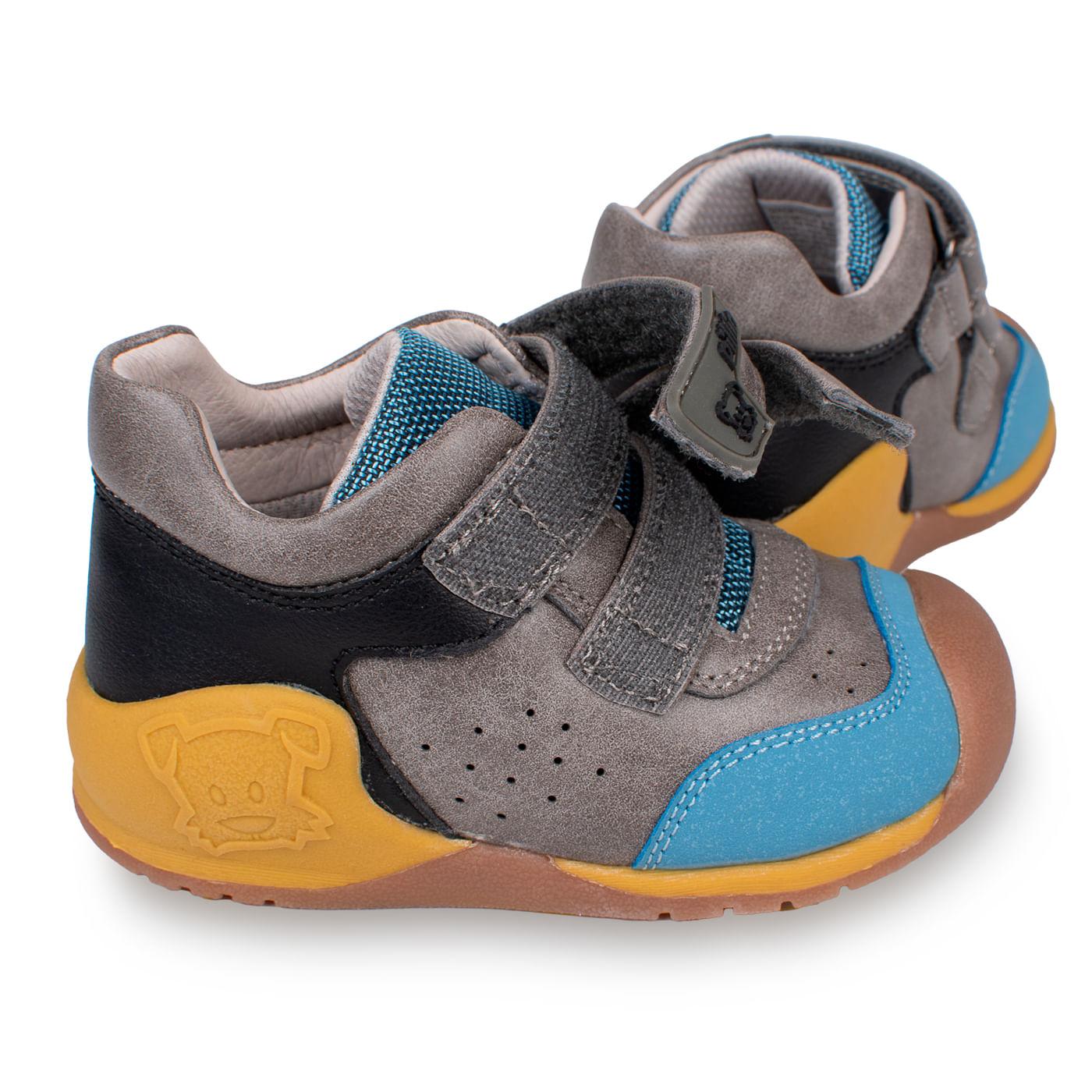 ZAPATO CLÁSICO BEBÉ NIÑO GRIS TALLA 24 - 5