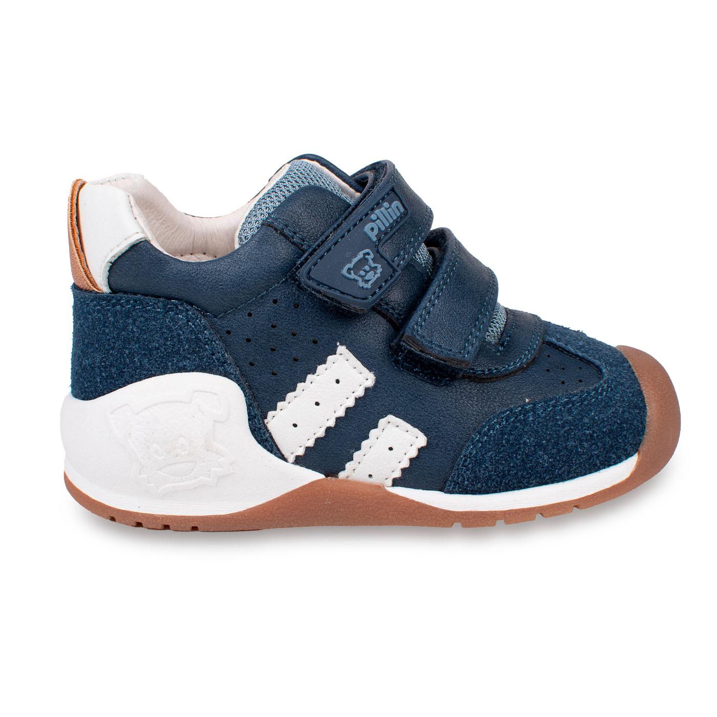 ZAPATO CLÁSICO BEBÉ NIÑO AZUL TALLA 22 - 2