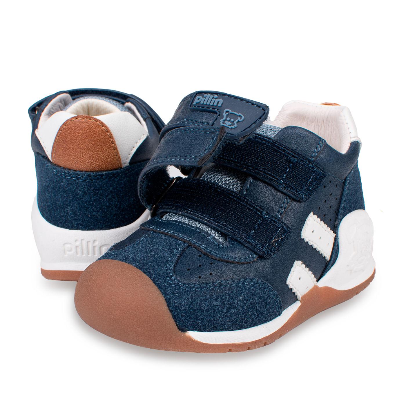 ZAPATO CLÁSICO BEBÉ NIÑO AZUL TALLA 22 - 4