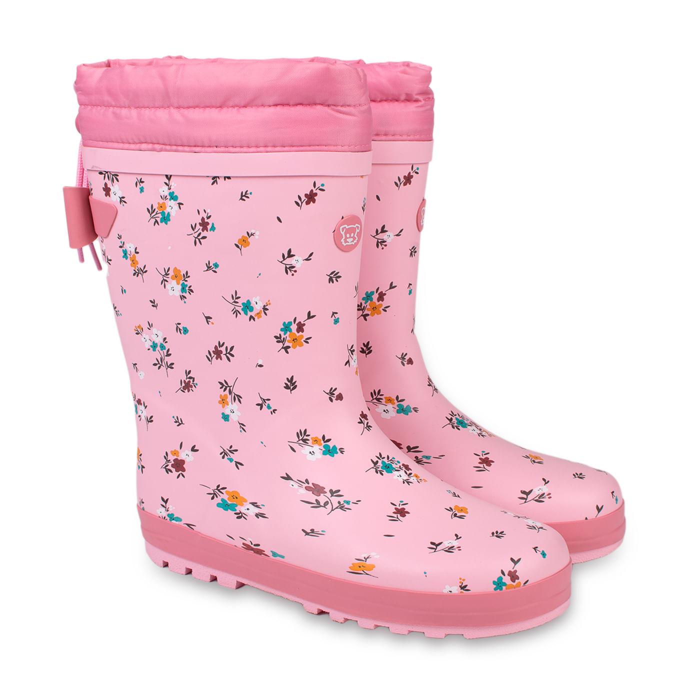 BOTA AGUA NIÑA ROSADO TALLA 35 - 1