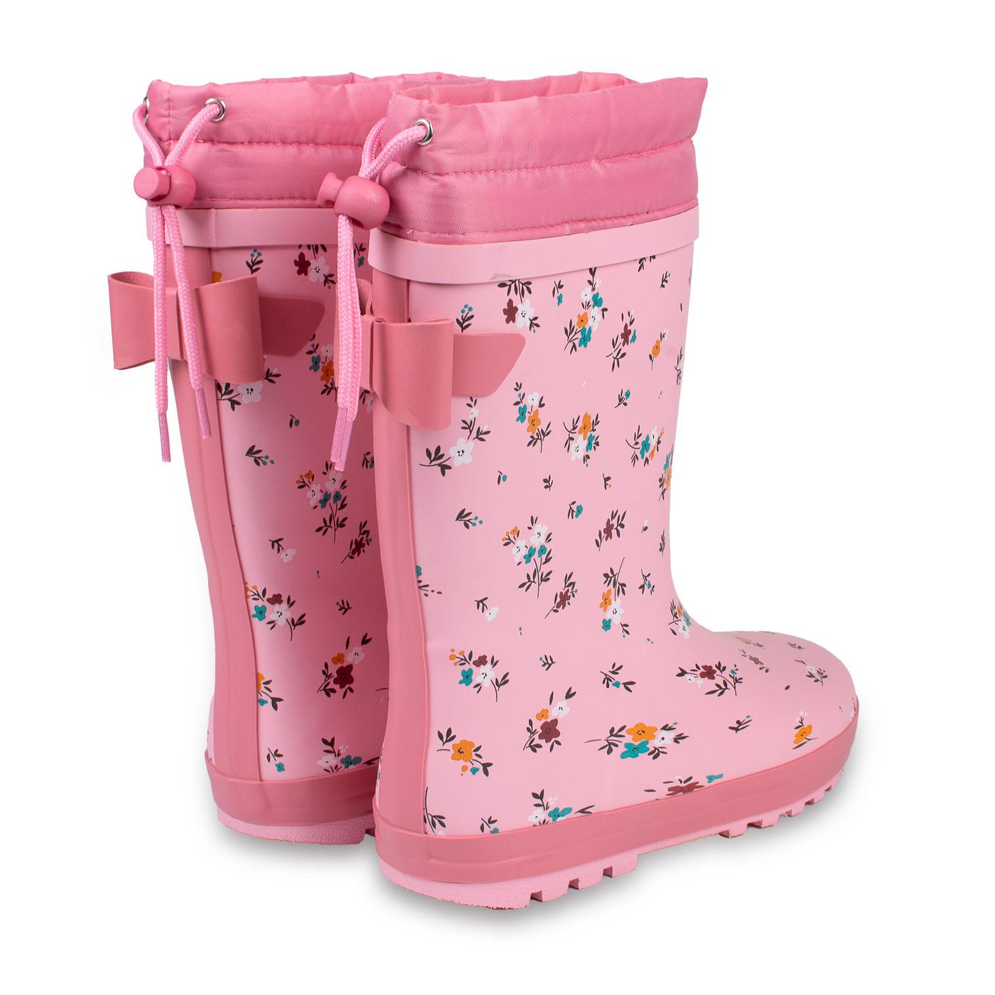 BOTA AGUA NIÑA ROSADO TALLA 35 - 3