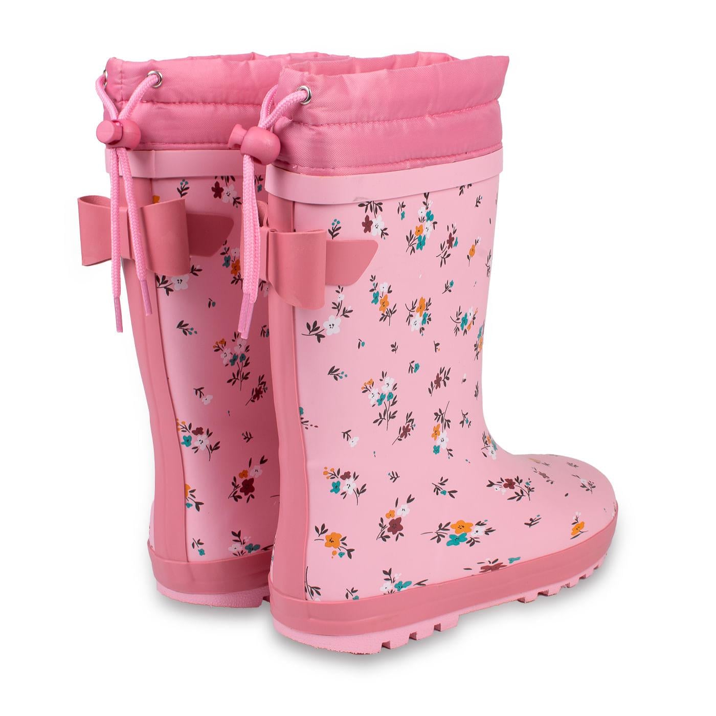 BOTA AGUA NIÑA ROSADO TALLA 35 - 3