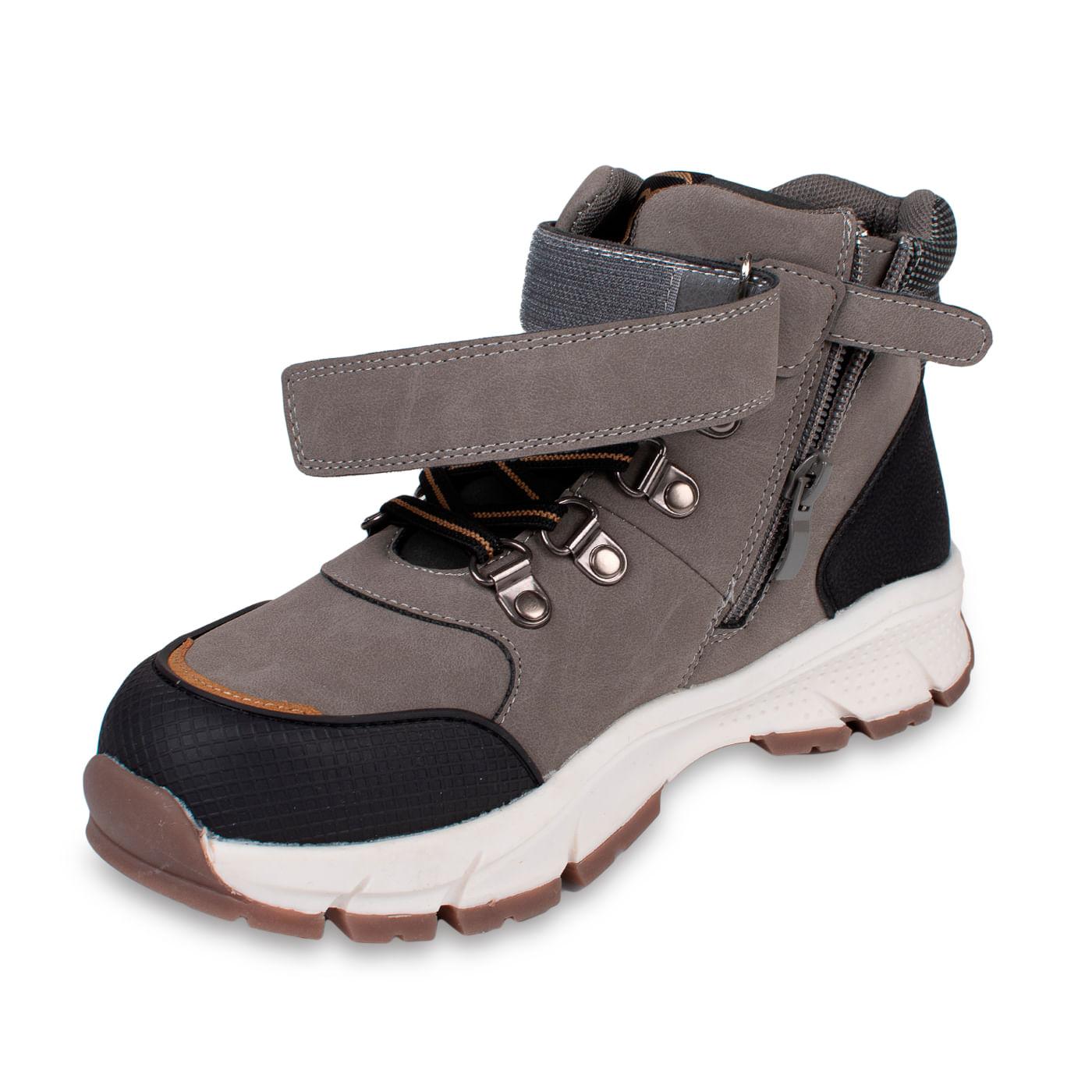 BOTÍN NIÑO GRIS TALLA 35 - 5
